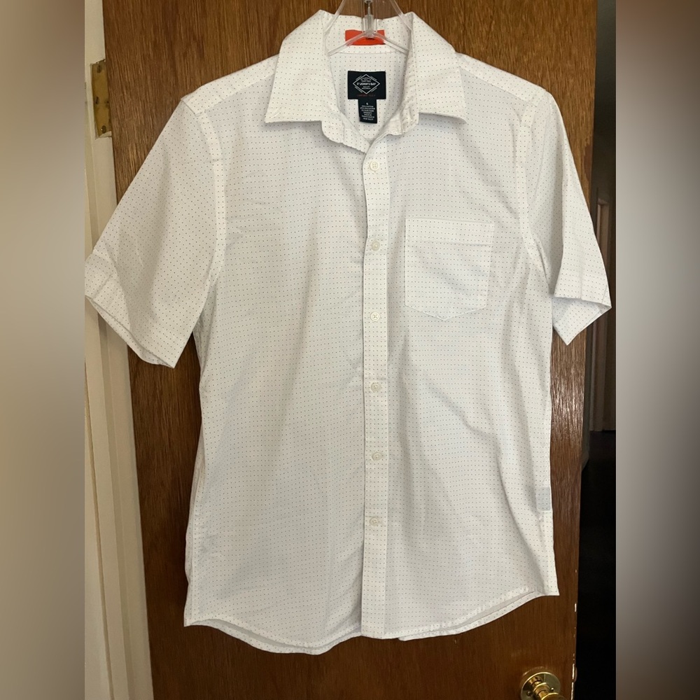 St. John's Bay White Casual Button Down Shirt